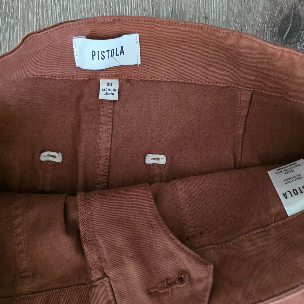 NWT Pistola Penny Super High Rise Wide Leg Pants Womens 30 in Spice Stretch Boho - Picture 6 of 6